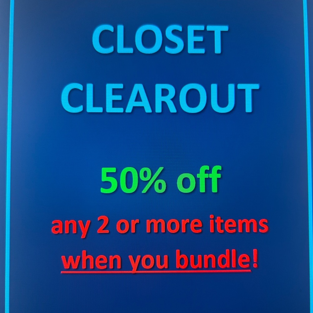 Closet Clearout Sale Sign